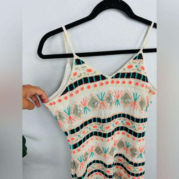 RAGA SILVER SUN Scooped Back BEADED DRESS - Picture 8 of 16